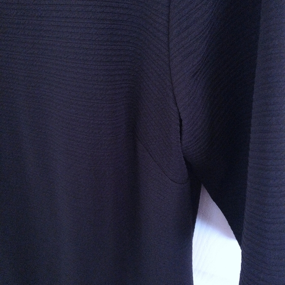 Floral Lace Trimmed Short Sleeve Textured Shift Dress - Picture 3 of 7